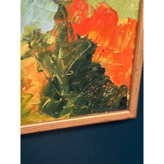 Stig Hallblom, Autumn Landscape, 1950s, Oil Painting on Canvas, Framed For Sale - Image 7 of 18