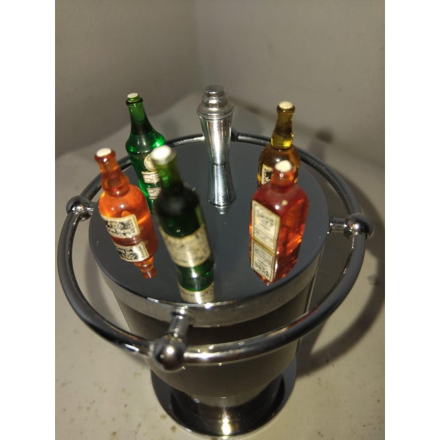 Art Deco Cocktail Picks with Holder, France, 1930s, Set of 7 For Sale - Image 10 of 12