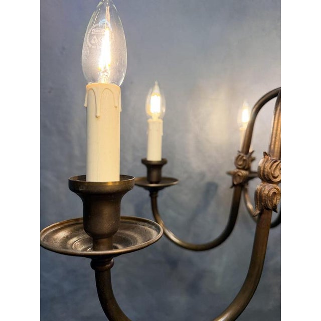 Antique Flemish 8-Branch Chandelier For Sale - Image 5 of 8