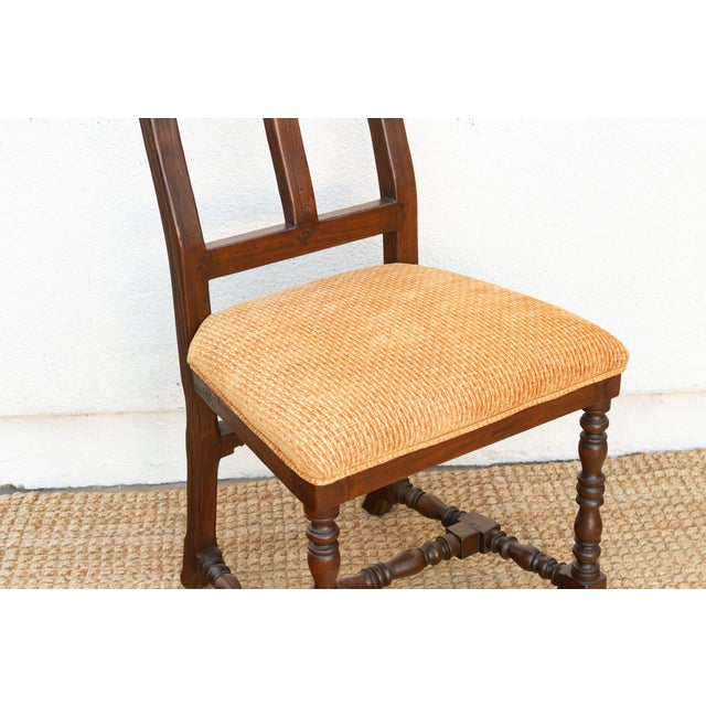 Antique Spanish Colonial Upholstered Chair For Sale In Los Angeles - Image 6 of 11