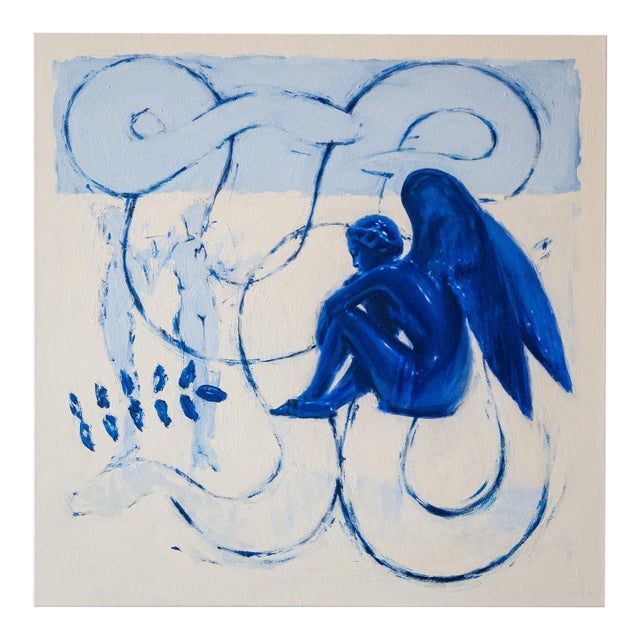 Oil and Acrylic Painting by Iowa Based Artist Rocky Reed Titled Garden No. 1 For Sale