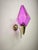 Brass Wall Lamp with Lilac Murano Glass, 1950s For Sale - Image 12 of 12