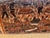 Brown Vintage Intricately Hand-Carved Peruvian Folk Art Storyteller Gourd Rattle For Sale - Image 8 of 15