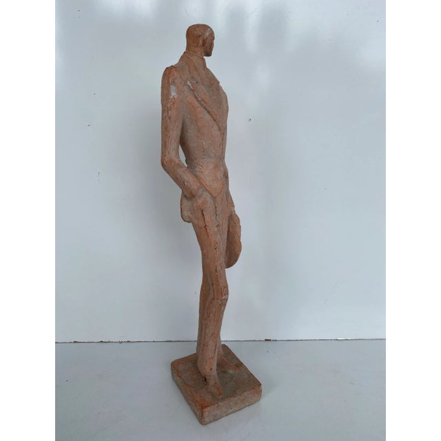 1970s 1970s Gatsby Guy Austin Productions Plaster Sculpture Statue by Klara Sever For Sale - Image 5 of 11