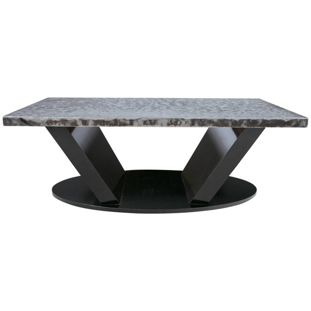 Chic Tin Topped Coffee Table For Sale In New York - Image 6 of 6
