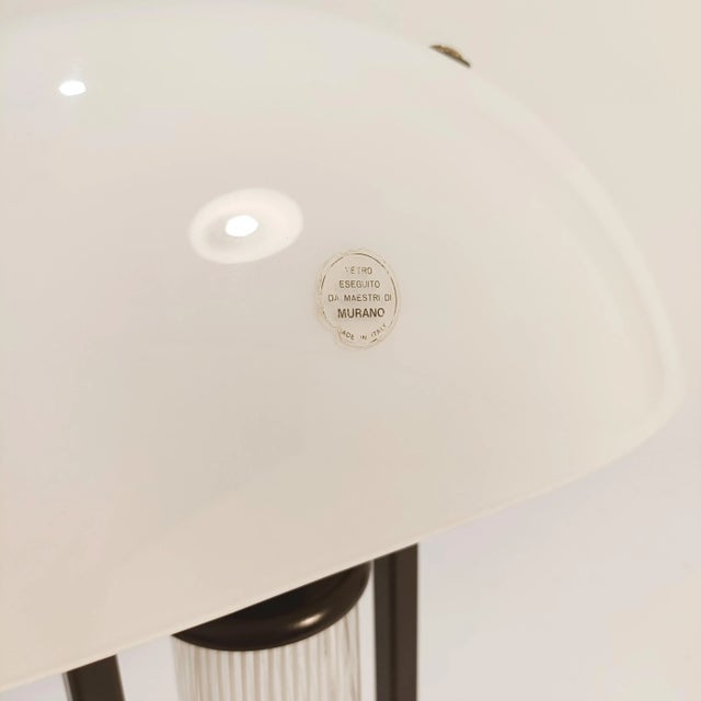 Italian Murano Glass Table Lamp in the style of Skipper and Pollux, 1980s For Sale - Image 12 of 13