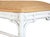 White Matthew Izzo Home Asha Natural Rattan Bench With White Painted Base For Sale - Image 8 of 9