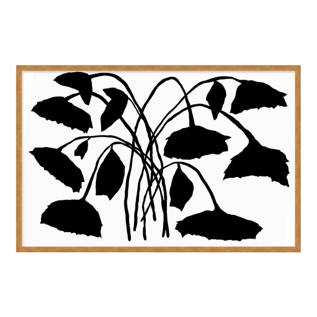 Sunflower by Kate Roebuck in Gold Framed Paper, XS Art Print For Sale