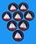 Vintage Nautical Themed Design Plates With Sailboat - Set of 8 For Sale - Image 9 of 10
