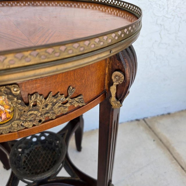 Antique 19th Century Louis XVI Revival Bouillotte Side Center Table For Sale - Image 4 of 17