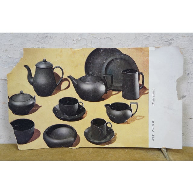 Late 20th Century Wedgwood Black Basalt China Dinner Plates Tea Coffee Cups Saucers - 39pc For Sale - Image 11 of 11