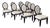 Barbara Barry for Baker Furniture Oval X Dining Chairs, Set of 10 For Sale