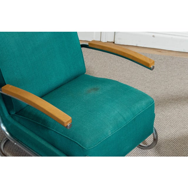 Industrial Set of Bauhaus Lounge Chairs attributed to Mücke & Melder from Mücke Melder, 1930s For Sale - Image 3 of 13