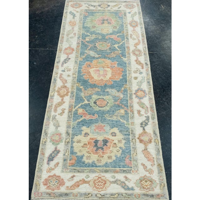 Turkish Oushak Runner Rug 2'3" x 5'8" #17274 Explore a curated collection of hallway runners, wool rugs, and handmade...