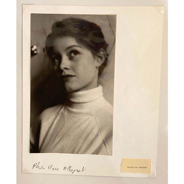 Photograph of Brigitte Bardot - Marc Allegret Silver print On the set of "En effleurant la marguerite Circa 1956 24,8x15...