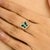 Natural Malachite Green Butterfly Ring With Diamonds in 14k Gold Size 6 For Sale In New York - Image 6 of 10