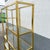 Gold Hollywood Regency Gold and Glass Etagere/Shelving Unit For Sale - Image 8 of 12