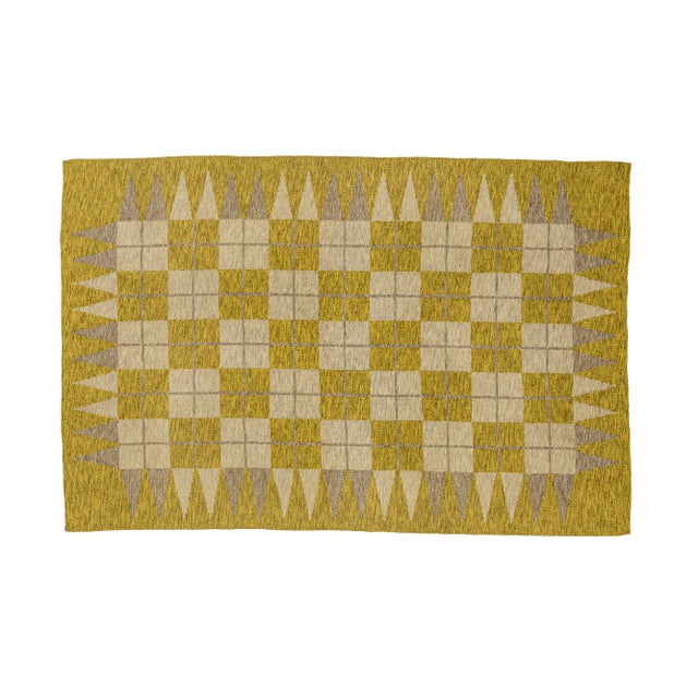 20th Century Scandinavian Modern Flat Weave Rug, 1960s For Sale - Image 3 of 5