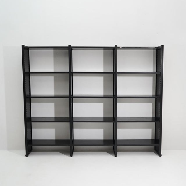 Black Metal Bookcase, 1970s For Sale - Image 16 of 16