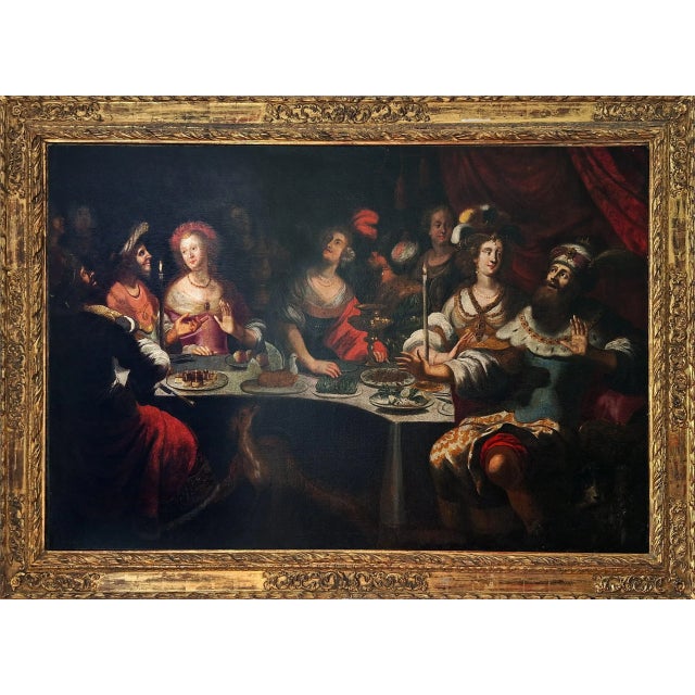 The Banquet of King Balthasar attributed to Bartholomäus Strobel the Younger is a masterful Baroque painting that captures...