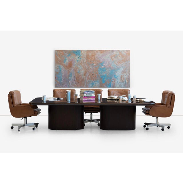 1960s Roger Lee Sprunger for Dunbar – Double Pedestal Dining or Conference Table For Sale - Image 4 of 6