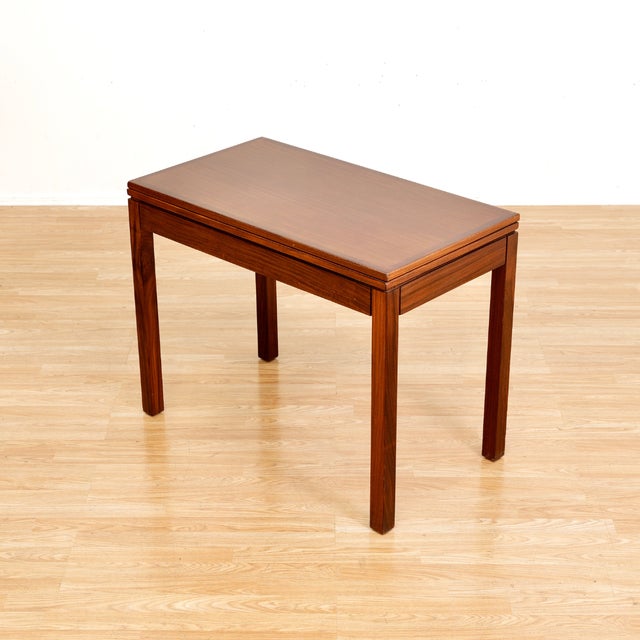 Mid-Century Modern Mid Century Folding Card Table For Sale - Image 3 of 11