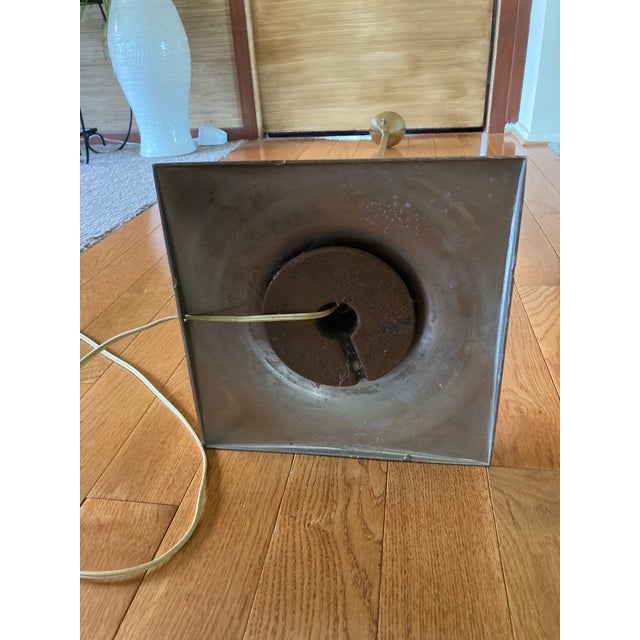 1960's Laurel Lamp Co Tulip Frosted Glass & Brass Floor Lamp For Sale In Detroit - Image 6 of 14