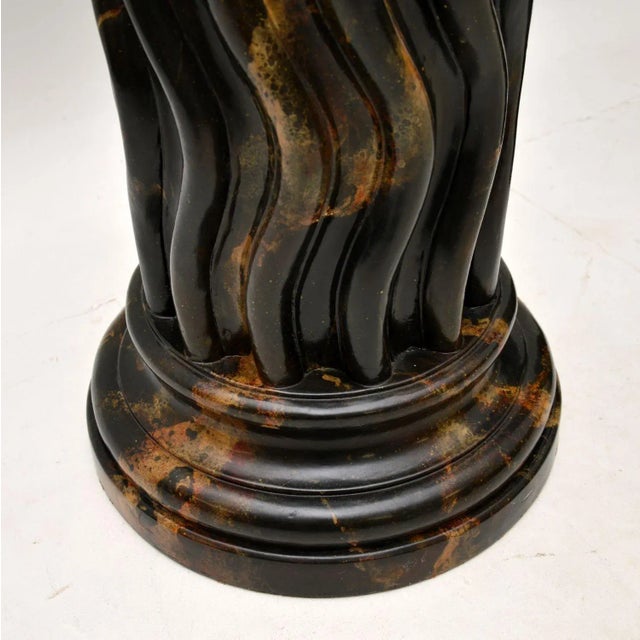 Large Marble Effect Columns, 1970, Set of 2 For Sale - Image 9 of 11