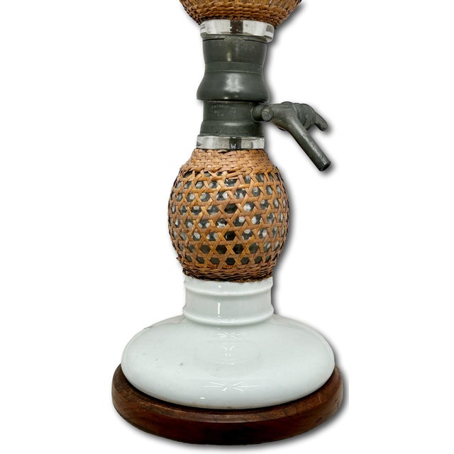 Antique Briet Paris France Double Gourd Siphon Soda Water Maker & Dispenser Now Table Lamp Base - Circa 1800s For Sale - Image 12 of 18