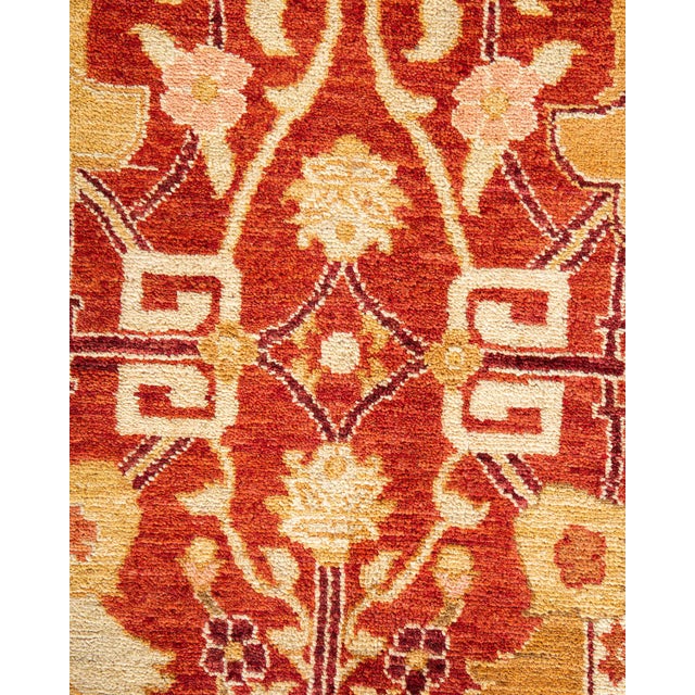 Traditional Eclectic, One-of-a-Kind Hand-Knotted Area Rug - Orange, 9' 2" x 12' 3" For Sale - Image 3 of 8