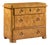 Baker Neoclassical Burlwood and Brass Chest of Drawers Lowboy Dresser For Sale