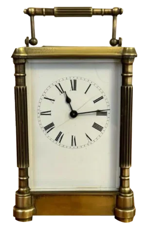 Antique Victorian Brass Carriage Clock, 1860