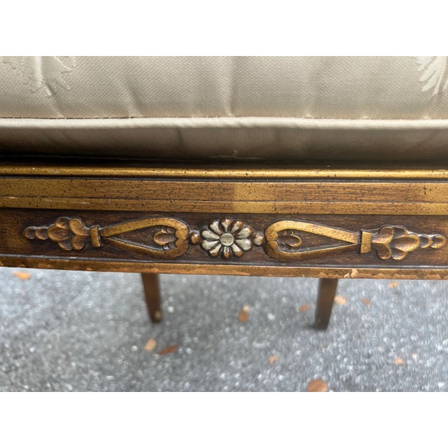 Wood Mid 20th Century Louis XVI Style French Armchair For Sale - Image 7 of 12