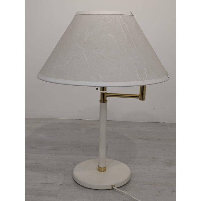 Hollywood Regency Brass Table Lamp For Sale - Image 11 of 18
