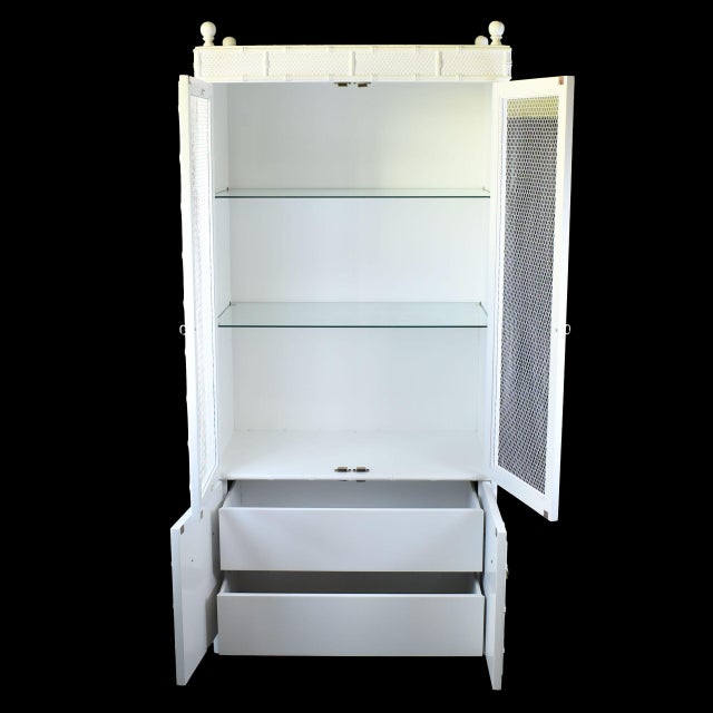 Late 20th Century Late 20th Century Omega Chicken Wire Cabinet For Sale - Image 5 of 6