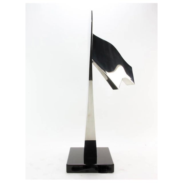 Gary Kahle, Welded Stainless Steel Reflective Abstract Modernist Sculpture Gary Kahle, 1984 For Sale - Image 11 of 18