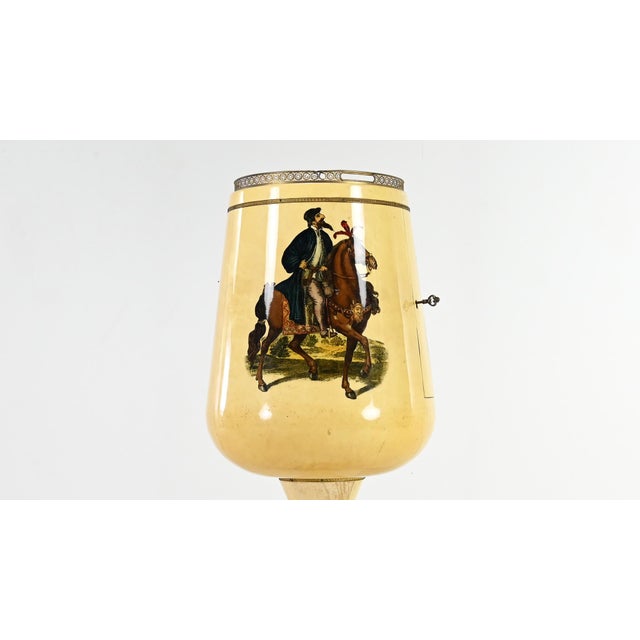 Aldo Tura Calice Dry Bar in Lacquered Goatskin attributed to Aldo Tura, Italy, 1950s For Sale - Image 4 of 18