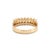 18k Yellow Gold 0.58ct Baguette Diamond Half Eternity Band Ring, Size 4.75 For Sale In Houston - Image 6 of 8