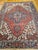 Textile Early 20th Century Heriz, Hand-Knotted Wool, Geometric Pattern, Vegetable Dyes, Red & Navy, 7x9 For Sale - Image 7 of 11
