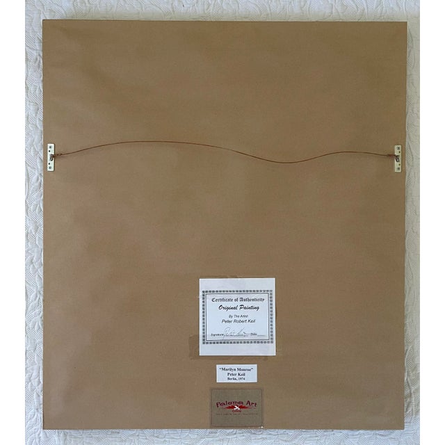 Peter Keil 1970s “Marilyn Monroe” Cubist Style Abstract Face Acrylic Painting by Peter Keil, Framed For Sale - Image 4 of 6