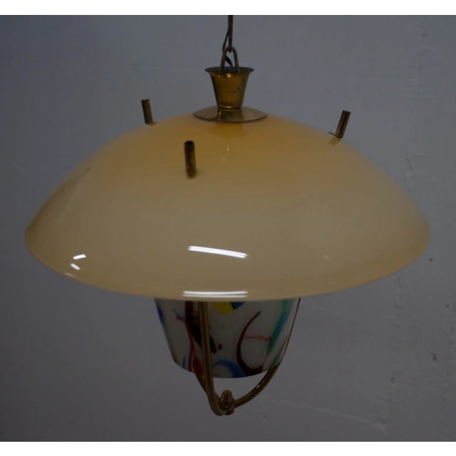 Murano Glass Pendant from M. & P. Murano, 1950s For Sale - Image 6 of 9