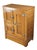 A beautiful early 1900s Ice Chest. Made oak with a stout rectangular frame featuring three doors, original brass hardware...
