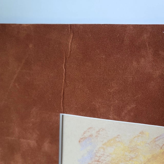 Drawing/Sketching Materials Original Pastel Drawing of Birds Nest in Tree Branch Signed Matted Unframed For Sale - Image 7 of 7