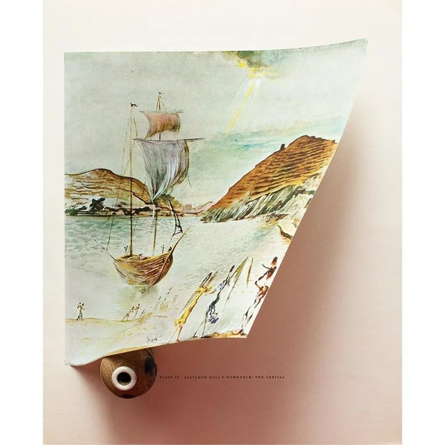 Salvador Dalí 1950s After Salvador Dali "The Arrival", First Edition Swiss Full-Color Print For Sale - Image 4 of 9