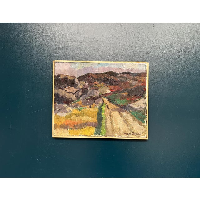 Helge Cardell, Scandinavian Landscape, 1950s, Oil on Panel, Framed For Sale - Image 15 of 18