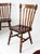 Vintage Colonial Spindle Back Wood Dining Chairs Set of 6 For Sale - Image 15 of 16