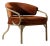 1950s John Van Koert Troy Sunshade Cymbal Chinoiserie Brass Gold Cast Aluminum Accent Lounge Chair, Attributed For Sale