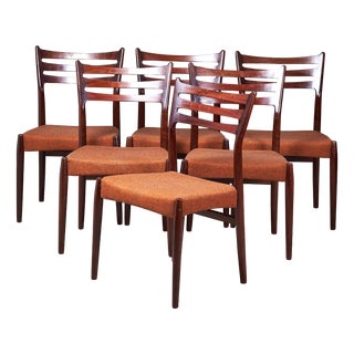 Vintage Dining Chairs by Svend Aage Madsen, 1960s, Set of 6 For Sale