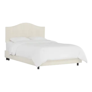 Kenmore Bed in Talc Classic Linen, Full/Double