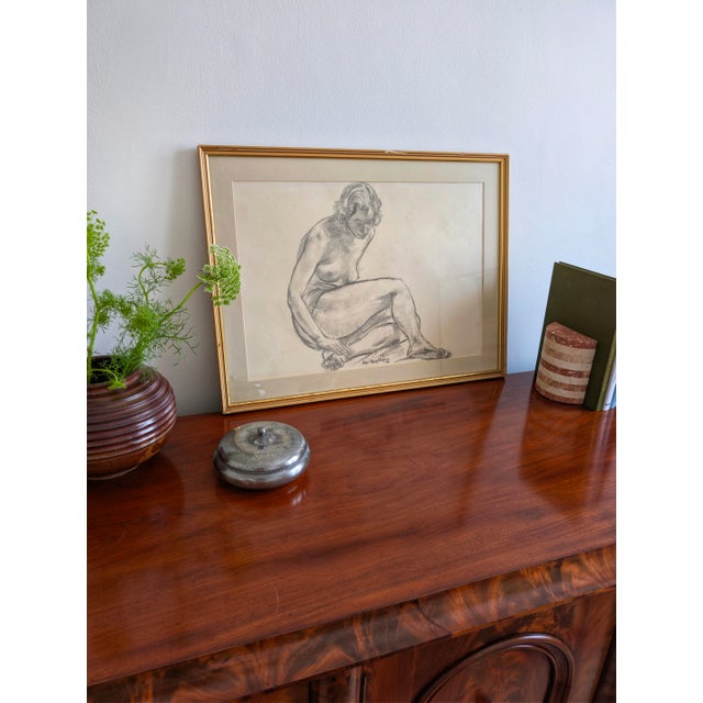 Alexander Macpherson, Female Nude Study, 1949, Charcoal on Paper For Sale - Image 12 of 13